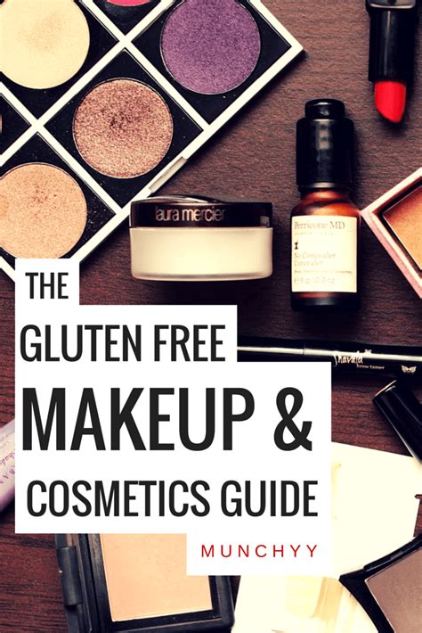 list gluten free makeup brands.